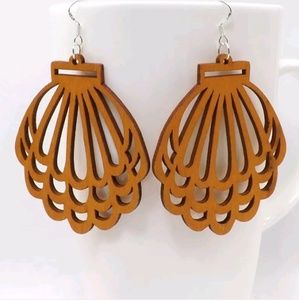 Handmade Beautiful Wooden Dangle Drop Earrings